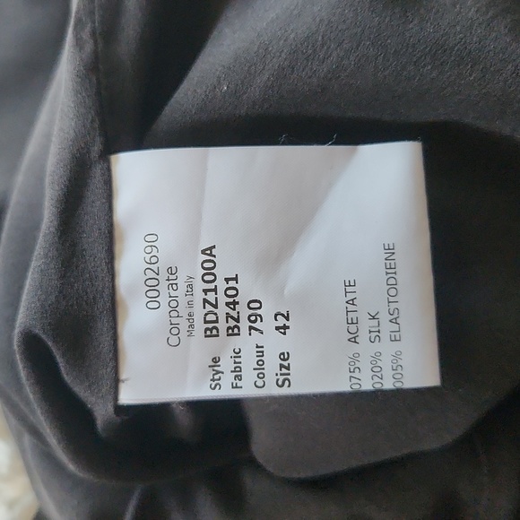 ANTONIO BERARDI Made in Italy Black Silk Skirt - Picture 6 of 11